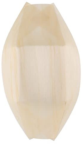 Dciustfhe 50x Fingerfood - Schalen,Schiffchen biologisch abbaubar 11 cm x 6,5 cm