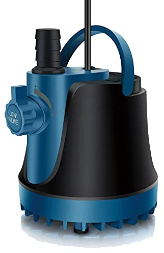 LNIDEAS Aquarium Tauchpumpe, 2500L/H 35W Aquariumpumpe,Sehr Leise Wasserpumpe mit einstellbarem Schalter und 2 Düsen,für Aquarium,Brunnenbecken,Hydroponik