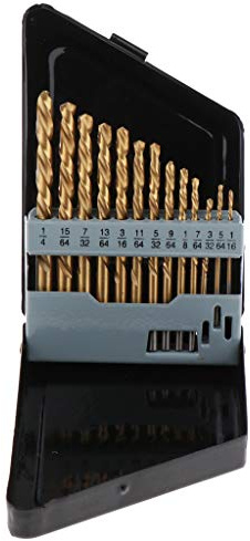 13-teiliges M2 HSS Linkshänder-Bohrer-Set mit Titan-Nitrid-Beschichtungswerkzeug