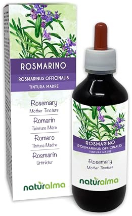 Rosmarin (Rosmarinus officinalis) blad Alkoholfri modertinktur Naturalma - Flytande extrakt i droppar 200 ml - Kosttillskott - Vegan