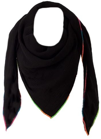 FASHION YOU WANT XXL Tuch 23 Farben Farbwahl Halstuch Musselintuch Musselin Damen Damenhalstuch Dreieckstuch Schal Herren Männer Frauen Herrenhalstuch Dreieckig leicht (einlagig))