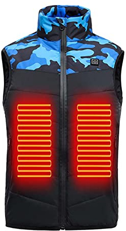Gilet Chauffant Enfant Manteau Doudoune GarçOn Filles Veste Chauffante Sans Manche Enfant électrique USB Lavable Coupe-Vent Vêtements D'Extérieur pour Enfants Ski en Plein Air