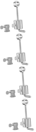 Milisten 4ensembles Support De Rôtisserie Électrique Acier avec Poids Accessoire De Barbecue pour Et