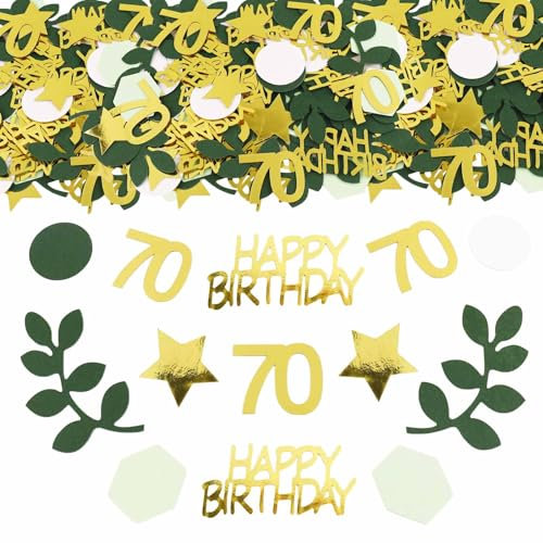 ParPix 100 Stück Holz Spread Dekoration für 70. Geburtstag Tischdekoration