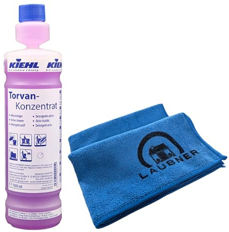 Unterhalts- und Wischpflegemittel - Reiniger - Nassreiniger - Oberflächenreiniger - Konzentrat Aktivreiniger für Oberflächen | mit Laubner Microfasertuch (1 Liter)