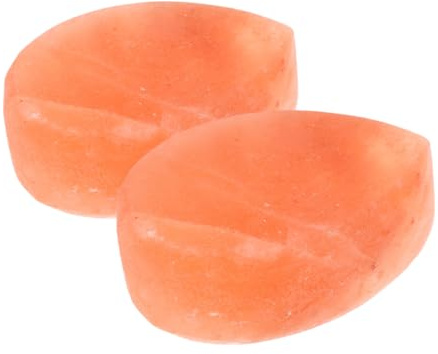 Veemoon Piedras Minerales Naturales Para Masaje 2 Unidades Forma Hoja Corporal y Para Spa Pies Mujeres Uso Terapéutico