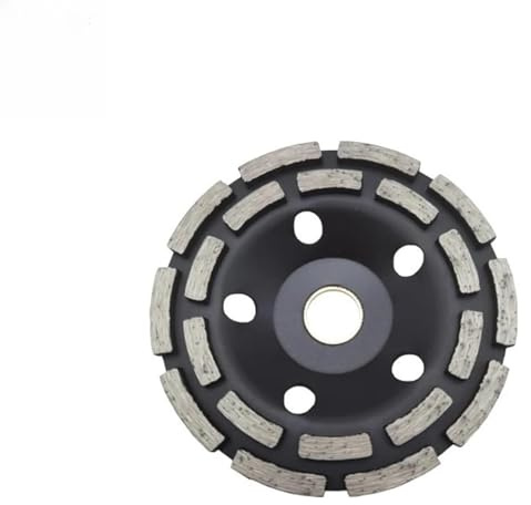 ainih Mola a tazza con disco diamantato a doppia fila da 100/125/150/180/230 mm, smerigliatrice for calcestruzzo, granito e pietra tagliata