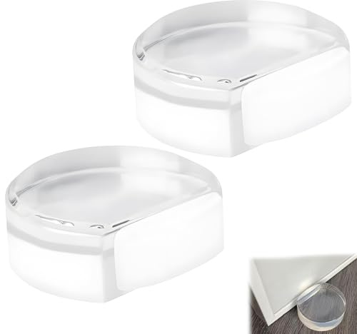 RAYAKT Türstopper Boden Selbstklebend [2 Stück] - Transparente Türpuffer für alle Hartböden, Türstopper Kleben ohne Bohren, Schützt Wände & Möbel vor Beschädigungen