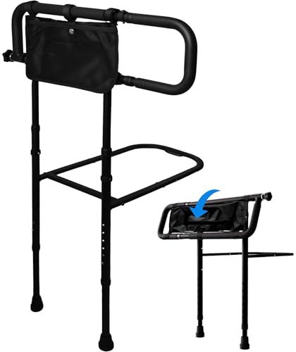 NexusSmash Bed Rails for Elderly Adults Safety, Bed Assist Rail with Storage Pocket and Strap,Foldable Bed Assist Rails for Seniors and Patients,Fits All Beds