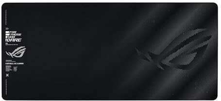 ASUS ROG Sheath II XXL-Gaming-Mauspad, 89,9 x 39,9 cm, fortschrittliches kühlendes Gewebe, 1,5 x glattere Textiloberfläche, Flache Nähte, robuste Kanten, rutschfeste Unterseite, Schwarz | Fortschrittliches kühlendes Gewebe, 1,5 x glattere Textiloberfläche, flache Nähte, langlebige Kanten, rutschfeste Unterseite