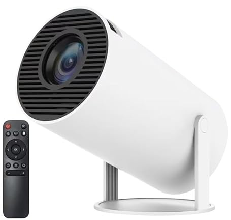 Smart Mini Projector, Portable with Remote Control, 180° Rotation, Suitable for Bedroom Home/Outdoor Cinema