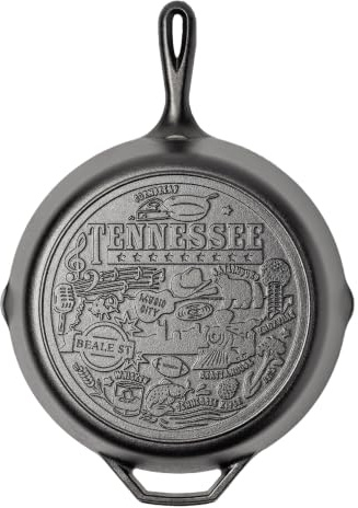 Seasoned 12 Inch Cast Iron Skillet with Tennessee Road Trip