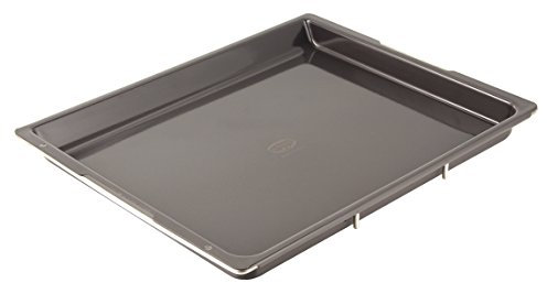 Dr. Oetker Backblech Emaille, rechteckiges, individuell verstellbares Ofenblech für jeden Backofen, für Kuchen & Pizza, schnitt- und kratzfeste Oberfläche, (Farbe: grau), Menge: 1 Stück
