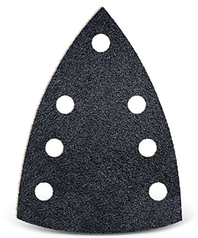 MENZER Black Klett-Schleifblätter, 150 x 100 mm, 7-Loch, f. Deltaschleifer, Siliciumcarbid (25 Stk.) K24