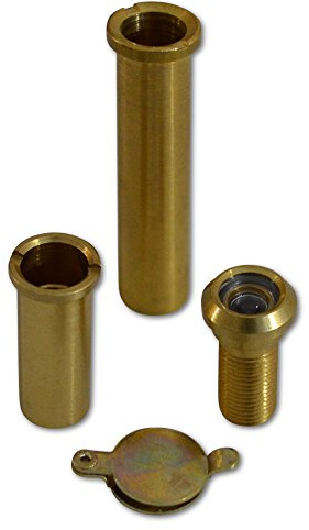 CHAMELEON Adaptable 160° Degree Door Viewer - Polished Brass (35mm - 85mm)
