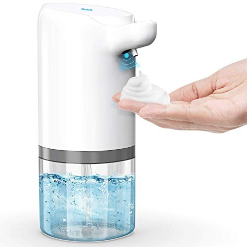 Viewnub 250ML Foaming Hand Soap Dispenser Foaming Pump Bottle with Plastic Tops Square,Pack of 2,Brown