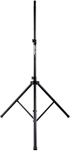 Pronomic SPS-3A Boxenstativ - Boxenständer aus Aluminium - extra große Standfläche - Sicherungssplint - ausziehbar von ca. 135-220 cm - bis 60 kg belastbar - schwarz