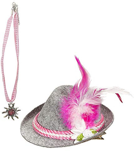 W WIDMANN MILANO Party Fashion 00109 - Bayerin Set, Minihut und Kette