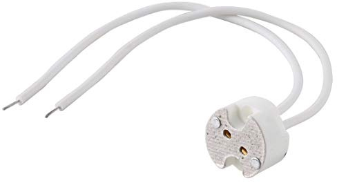 LED accessories FOR TL 10 PCS MR16 / G4 / M11 / G5.3 / GY6.35 Universal Ceramic Halogen Lamp Light Bulb Socket Holder Base, Cable Length: 15cm parts