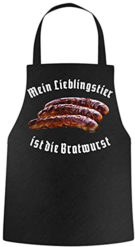 Spaß Kostet Grillschürze Sprüche Mein Lieblingstier ist die Bratwurst
