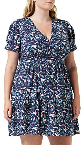 Louche Saara-Magic-Forest Robe, Bleu Marine, 44 Femme