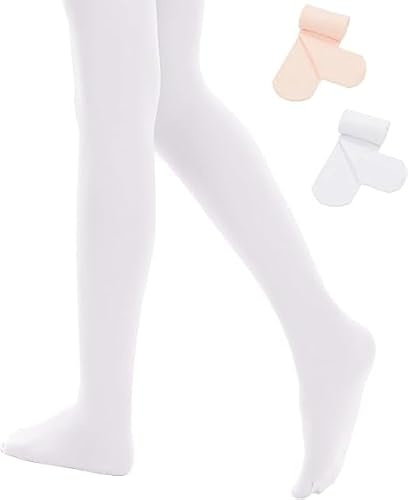 Zando Medias elásticas para niñas de 1-9 años, medias finas para niñas, medias de ballet para niñas, medias térmicas para niños, 6-9 Jahre