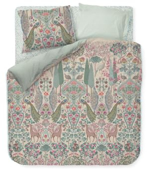 PIP Studio Perkal-Bettwäsche-Garnitur Pavoni Farbe Off-White Größe 200x200