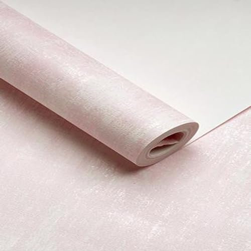 KYMMPL Retro-Tapete im industriellen Stil, Vliestapete, Rolle für Wohnzimmer, Schlafzimmer, Hotel, Tapete, einfarbig, 0,53 m x 9 m, Rosa
