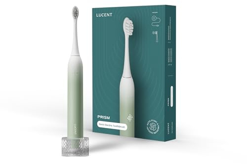 Be Lucent Prism Sonic Eltandborste – Sonisk elektrisk tandborste med automatisk aktivering, Smart Timer påminnelse, 3 borstlägen, Tryckkänslig, 60 Dagar Batteritid, Trådlös Laddning, Vattentät IPX8