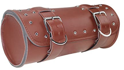BUGUUYO wasserdichte Pu-Leder Motorrad-gabeltasche Mit Riemen Multifunktionale Werkzeug Zubehöraufbewahrung Kompatibel Für Verschiedene Motorräder Praktische Hängende Satteltasche