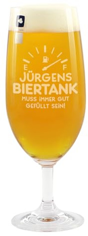 Herz & Heim® Pilstulpe (Leonardo) mit Gratis Gravur des Namens (Biertank)
