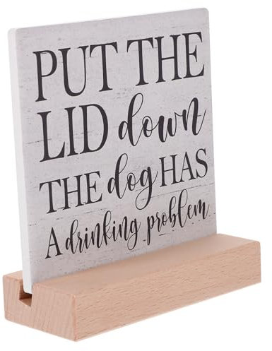 Garneck Wooden Ornaments Retro Decor Living Room Decor Sign Personalised Desktop Wooden Sign English Words Motivational Ornament