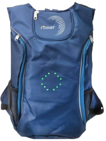 LED Rucksack 16 L Blinkrucksack Fahrrad Scooter Sicherheitsrucksack Blinker | reflektierend, 30 LEDs, Fernbedienung, E-Scooter, Roller, Pendler, Sichtbarkeit, wasserdicht, bis 15 Stunden, Freizeit