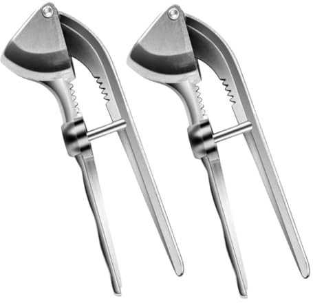 Amosfun 2pièces Presse-ail Manuel Aluminium Alliage Outil De Cuisine Pour Écraser Et Émincer Ail Accessoire Pratique Pour Préparer Vos Repas