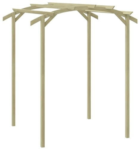 Xichuzi Gartenpergola Imprägniertes Kiefernholz 180×197×210 cm, Balkon Pavillon, Beschattung Terasse, Gartenpergola, Garten Verzierung