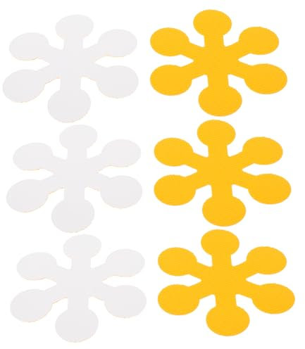 6er Satz Badewanne Aufkleber Schneeflocke Anti-rutsch Badewannensticker Kinder Badewanne Decals Selbstklebend Badewannenaufkleber