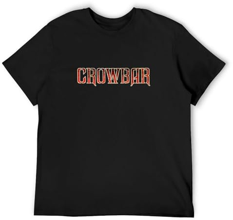 Crowbar Band Graphic Printed T-Shirt Fashion Mens Tee Black 3XL