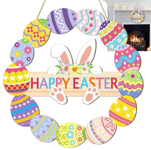 de puertas de Pascua, decoraciones de la puerta de entrada de Pascua Signo