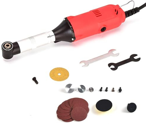 PODEC Machine Électrique De Nettoyage De Joints De Carrelage, Ouvre-Joint De Carrelage, Réglage À 6 Vitesses Et Vitesse : 15 000 TR/Min, Angle De 90° pour Le Nettoyage des Joints De Carrelage