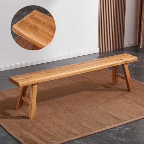 Panchina da letto rustica in legno massello per sala da pranzo, cucina, corridoio e balcone, decorazione con fiori in stile ranch, perfetta per camera da letto e ingresso