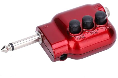 HEEPDD Amplificatore per Chitarra, Design ABS Leggero, Mini Amplificatore per Esercitazione con Uscita da 6,35 Mm per Chitarristi Elettrici