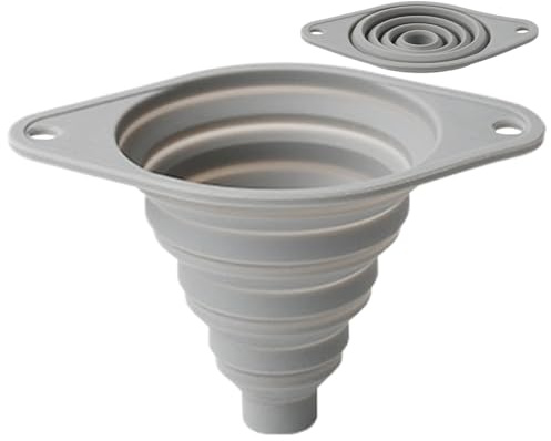 Embudo Plegable De Silicona, Utensilios De Cocina Flexibles, Plegables Y De Ancha, Embudo Para Llenado De Botellas Y Transferencia De Líquidos, Para Vino, Harina, Líquido, Polvo Y Agua