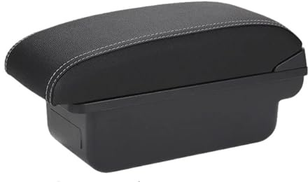 Mittelkonsole Aufbewahrungsbox Armlehnenbox Für Peugeot 107 Autozubehör Aufbewahrungsbox Innenausstattung Einfache Montage(C3 Black white NOUSB)
