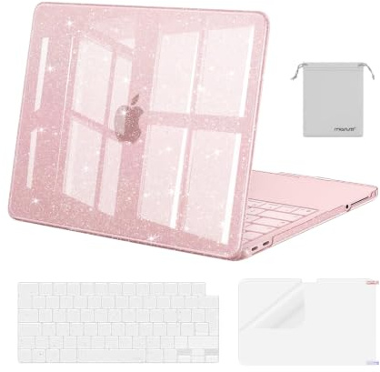 MOSISO Funda Purpurina Brillante Compatible con MacBook Neo 13 Pulgadas