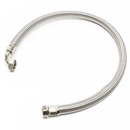 Tuyau flexible acier 1m, 1 pour installation d'eau domestique