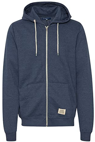 BLEND Sweatjacke huvtröja för män, Blå – blå (graveringsblå 74260), S