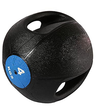 Medizinbälle Hua Gummielastischer Medizinball 4kg, Krafttraining Balance Ball Gravity Ball, Home Gym Fitnessbälle Für Männer Und Frauen, Doppelgriff rutschfest