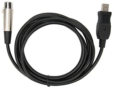 USB-Mikrofonkabel, 9.8ft USB-Stecker auf XLR-Buchse Mic Link Konverterkabel für Mikrofonaufnahme