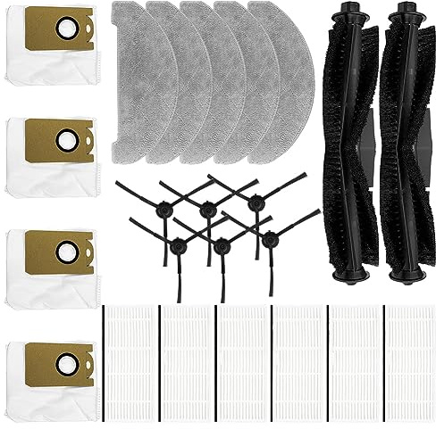Replacement Accessories Set for HONITURE Q6 Pro, for Laresar L6 Pro Robot Vacuum Cleaner Accessories Include Main Brush Side Brushes Filters Mop Pads Dust Bags Parts
