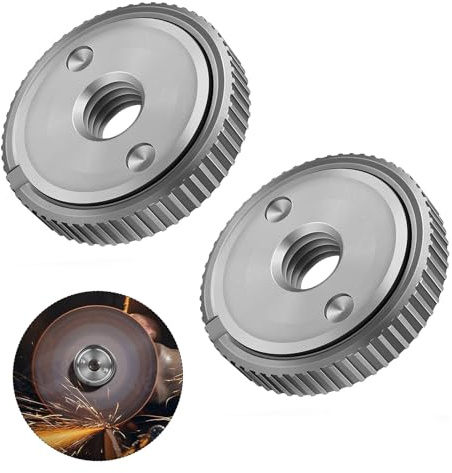 CLKE 2 Pièces Ecrou de Serrage Rapide Meuleuse SDS Click M14, L'éCrou De Serrage Rapide Convient à Toutes Les Meuleuses Angulaires Avec Filetagem M 14, 125/150/180/230